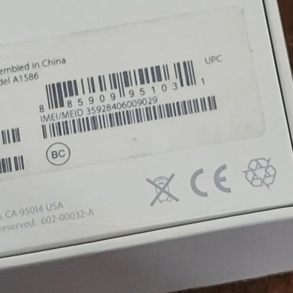 Box only Apple iPhone 6 Gold 16GB A1586 Empty box only